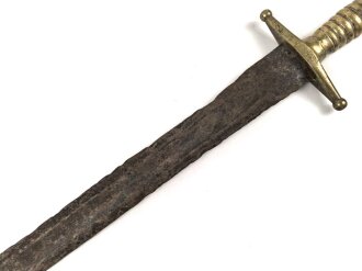 Württemberg, Hirschfänger zur Scharfschützenbüchse System Wild Modell 1846 , ohne Scheide, Klinge stark korrodiert, ungereinigt