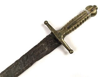 Württemberg, Hirschfänger zur Scharfschützenbüchse System Wild Modell 1846 , ohne Scheide, Klinge stark korrodiert, ungereinigt