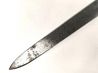 Preussen Kaiserreich, Faschinenmesser für Infanterie Modell 1852, Truppenstempel und Abnahme 60 W auf Parierstange, Hersteller E.Wilhelm. Suhl