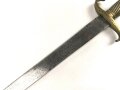 Preussen Kaiserreich, Faschinenmesser für Infanterie Modell 1852, Truppenstempel und Abnahme 60 W auf Parierstange, Hersteller E.Wilhelm. Suhl
