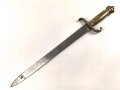 Preussen Kaiserreich, Faschinenmesser für Infanterie Modell 1852, Truppenstempel und Abnahme 60 W auf Parierstange, Hersteller E.Wilhelm. Suhl