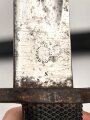 Österreich, Jatagan Seitengewehr Werndl Modell 1867, zum Infanterie- und Jägergewehr M1867/77., mit Abnahmemarke in Form des Doppeladlers, Herstellermarken auf der Klinge  und weitere Marken auf der Parierstange, ungereinigt,
