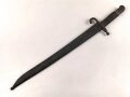 Österreich, Jatagan Seitengewehr Werndl Modell 1867, zum Infanterie- und Jägergewehr M1867/77., mit Abnahmemarke in Form des Doppeladlers, Herstellermarken auf der Klinge  und weitere Marken auf der Parierstange, ungereinigt,