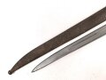 Österreich, Jatagan Seitengewehr Werndl Modell 1873, zum Infanterie- und Jägergewehr M1867/77., mit Abnahmemarke in Form des Doppeladlers, Herstellermarken auf der Klinge  und weitere Marken auf der Parierstange, ungereinigt,