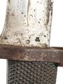 Österreich, Jatagan Seitengewehr Werndl Modell 1873, zum Infanterie- und Jägergewehr M1867/77., mit Abnahmemarke in Form des Doppeladlers, Herstellermarken auf der Klinge  und weitere Marken auf der Parierstange, ungereinigt,
