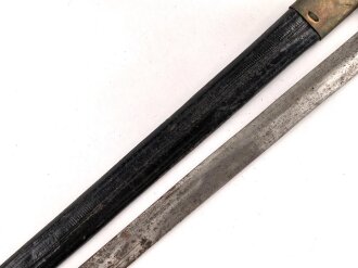Frankreich, Seitengewehr für Feuerwehr , Bürgerwehr und Verwaltung nach Vorbild des Pionierseitengewehrs 1831, ungereinigt, Ortblech lose
