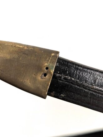 Frankreich, Seitengewehr für Feuerwehr , Bürgerwehr und Verwaltung nach Vorbild des Pionierseitengewehrs 1831, ungereinigt, Ortblech lose