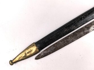 Frankreich, Seitengewehr für Feuerwehr , Bürgerwehr und Verwaltung nach Vorbild des Pionierseitengewehrs 1831, ungereinigt, Ortblech lose