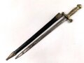 Frankreich, Seitengewehr für Feuerwehr , Bürgerwehr und Verwaltung nach Vorbild des Pionierseitengewehrs 1831, ungereinigt, Ortblech lose