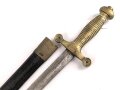 Frankreich, Seitengewehr für Feuerwehr , Bürgerwehr und Verwaltung nach Vorbild des Pionierseitengewehrs 1831, ungereinigt, Ortblech lose