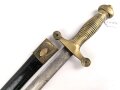 Frankreich, Seitengewehr für Feuerwehr , Bürgerwehr und Verwaltung nach Vorbild des Pionierseitengewehrs 1831, ungereinigt, Ortblech lose