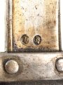 Frankreich, Seitengewehr Gras Modell 1874, sogenanntes Epee Bajonett, mit Koppelschuh, nummerngleich, Fertigung Saint Etienne 1877, zugehöriger Koppelschuh, dieser leicht defekt