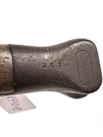 Großbritannien, Seitengewehr Modell P 1888 Mark I Typ II, ungereinigt, Hersteller und Abnahmestempel auf der Klinge