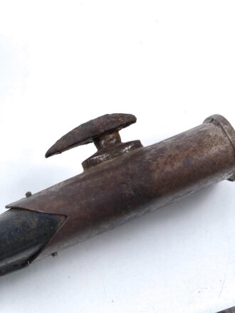 Großbritannien, Seitengewehr Modell P 1888 Mark I Typ II, ungereinigt, Hersteller und Abnahmestempel auf der Klinge