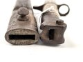 Großbritannien, Seitengewehr Modell P 1888 Mark I Typ II, ungereinigt, Hersteller und Abnahmestempel auf der Klinge