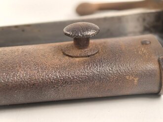 Belgien,Seitengewehr Modell 1882, ungereinigt, Klingenlänge 52,22,  Gesamtlänge 67,3 cm somit etwas länger als gewöhnlich,