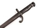 Belgien,Seitengewehr Modell 1882, ungereinigt, Klingenlänge 52,22,  Gesamtlänge 67,3 cm somit etwas länger als gewöhnlich,