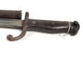 Belgien,Seitengewehr Modell 1882, ungereinigt, Klingenlänge 52,22,  Gesamtlänge 67,3 cm somit etwas länger als gewöhnlich,