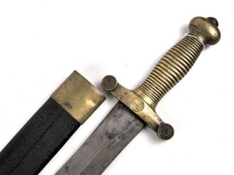 Frankreich Faschinenmesser Modell 1831, ungereinigt, Herstellerstempel Talabot Paris 1832,