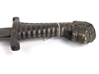 Bayern, Artillerie Faschinenmesser Modell 1892 ohne Scheide, nicht dazugehörige Klinge