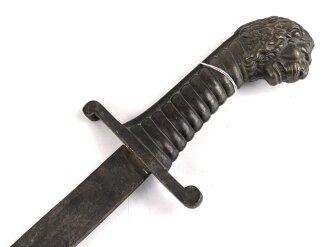 Bayern, Artillerie Faschinenmesser Modell 1892 ohne Scheide, nicht dazugehörige Klinge