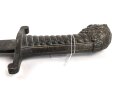 Bayern, Artillerie Faschinenmesser Modell 1892 ohne Scheide, nicht dazugehörige Klinge