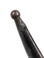 Österreich, Seitengewehr Modell 1870, ungereinigt, mit Koppelschuh, Herstellermarke auf Klingenansatz, Drückerfede bzw Drückerknopf entfernt und mit Zinn ausgefüllt,