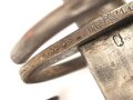 Württemberg, Infanterie Faschinenmesser Modell 1829, Truppenstempel auf Parierstange, diese abgeändert wie zu einem Katzbalger gehörig, ungleicher  Truppenstempel  auf Scheidenhaken, Stück wohl für historische Aufführungen abgeändert
