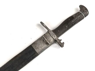 Schweiz, Seitengewehr Modell 1878 Vetterl mit Säge, Hersteller JG Neuhausen, ungereinigt,