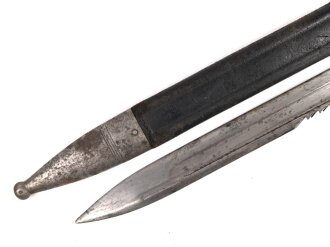 Schweiz, Seitengewehr Modell 1878 Vetterl mit Säge, Hersteller JG Neuhausen, ungereinigt,