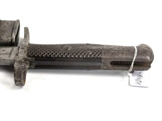 Schweiz, Seitengewehr Modell 1878 Vetterl mit Säge, Hersteller JG Neuhausen, ungereinigt,