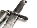 Schweiz, Seitengewehr Modell 1878 Vetterl mit Säge, Hersteller JG Neuhausen, ungereinigt,