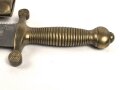 Russland, Faschinenmesser M1835 für Pioniere und Kanoniere mit Sägerücken,  das Messinggefäß entspricht dem französischen Muster 1831, jedoch zierlicher ,
