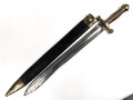 Russland, Faschinenmesser M1835 für Pioniere und Kanoniere mit Sägerücken,  das Messinggefäß entspricht dem französischen Muster 1831, jedoch zierlicher ,
