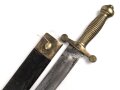 Russland, Faschinenmesser M1835 für Pioniere und Kanoniere mit Sägerücken,  das Messinggefäß entspricht dem französischen Muster 1831, jedoch zierlicher ,