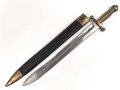 Russland, Faschinenmesser M1835 für Pioniere und Kanoniere mit Sägerücken,  das Messinggefäß entspricht dem französischen Muster 1831, jedoch zierlicher ,