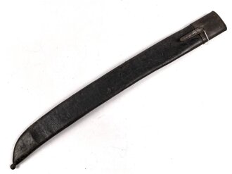 Württemberg, Scheide für Infanterie Faschinenmesser Modell 1829 , Truppenstempel auf Tragehaken, weiches Leder