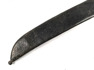 Württemberg, Scheide für Infanterie Faschinenmesser Modell 1829 , Truppenstempel auf Tragehaken, weiches Leder