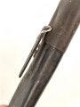 Württemberg, Scheide für Infanterie Faschinenmesser Modell 1829 , Truppenstempel auf Tragehaken, weiches Leder
