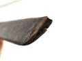 Sachsen, Faschinenmesser Modell 1845 , Truppenstempel auf Parierstange, Königskrone auf Parierstangenende, Scheide mit ungewöhnlicher Befestigung, ähnlich Bayern, jedoch passgenau, Ortblech fehlt, Leder biegsam