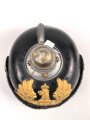 1. Weltkrieg Preussen, Pickelhaube für einen Offizier der Artillerie. Kriegsfertigung in gutem Gesamtzustand