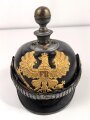 1. Weltkrieg Preussen, Pickelhaube für einen Offizier der Artillerie. Kriegsfertigung in gutem Gesamtzustand