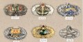 Thailand, Sammlung Brustabzeichen, teils auf Karton getackert