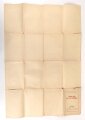 "Schlag nach über den Südosten" Tornisterschrift des Oberkommandos der Wehrmacht Heft 23, Landkarte, datiert 1941,  Maße: 100 x 70 cm gebraucht