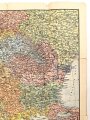 "Schlag nach über den Südosten" Tornisterschrift des Oberkommandos der Wehrmacht Heft 23, Landkarte, datiert 1941,  Maße: 100 x 70 cm gebraucht