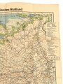 "Europäisches Rußland" Tornisterschrift des Oberkommandos der Wehrmacht Heft 51, Landkarte, datiert 1941,  Maße: 88 x 64.5 cm gebraucht