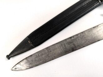 Jaglicher Hauer, Hersteller Gebrüder Dittmar Heilbronn,  mit dazugehöriger Tragevorrichtung, eventuell auch von württembergischen Jägereinheiten getragen, Scheidenspalt ca 5mm, keine Truppenstempel,