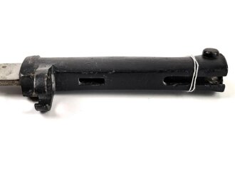 1.Weltkrieg Ersatzseitengewehr Typ EB 29  mit gegossenem Stahlgriff und glatter Klinge ,Griff nachlackiert, Drücker fest