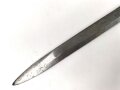 1.Weltkrieg Ersatzseitengewehr Typ EB 29  mit gegossenem Stahlgriff und glatter Klinge ,Griff nachlackiert, Drücker fest