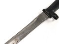1.Weltkrieg Ersatzseitengewehr Typ EB 29  mit gegossenem Stahlgriff und glatter Klinge ,Griff nachlackiert, Drücker fest